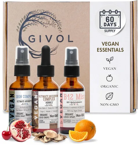 Vista 7 de Energy & Vitality Bundle - Trío de aerosol de vitaminas líquidas – B12 metilcobalamina, bisglicinato de hierro y D3 (Lichen) y K2 (MK4 y MK7), sin