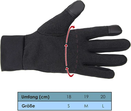 Vista 7 de ALPIDEX Guantes deportivos ligeros para hombre y mujer, guantes para pantalla táctil, forro delgado y cálido para invierno, ciclismo, ciclismo