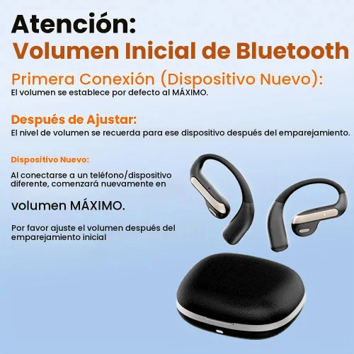 Vista 9 de Piluyaa Auriculares Bluetooth 5.3 de oreja abierta, auriculares inalámbricos deportivos con micrófono integrado con ganchos para los oídos Negro