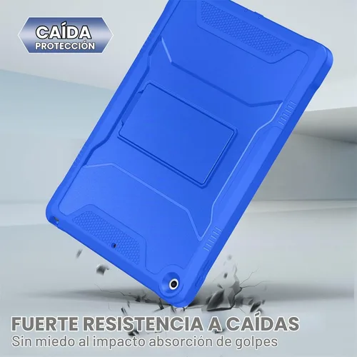 Vista 5 de Soke Funda para iPad de 9ª/8ª/7ª generación de 10.2 pulgadas (versión 2021/2020/2019), con protector de pantalla integrado y soporte, funda