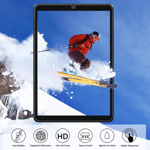 Vista 4 de Orzero Paquete de 2 protectores de pantalla de vidrio templado compatible con Lenovo Tab M8 de 3ª/2ª/1ª generación de 8 pulgadas, protector