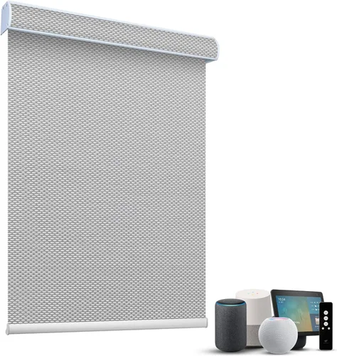 Vista 27 de SmartWings Persianas Motorizadas con Sombras para Ventana Control Remoto Funciona con Thread Apple Homekit Z-Wave Alexa 100% Blackout de Doble Cara
