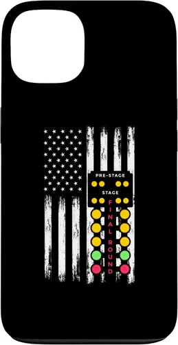 Vista 7 de American Flag Drag Strip Auto Tree Light Racecar Driver Case for iPhone 16