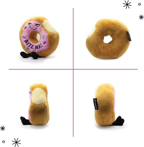 Vista 5 de Punchkins Donut Plushie - Bite Me Sassy Donut Plush, regalo para amigos, juguete de peluche de comida para regalar