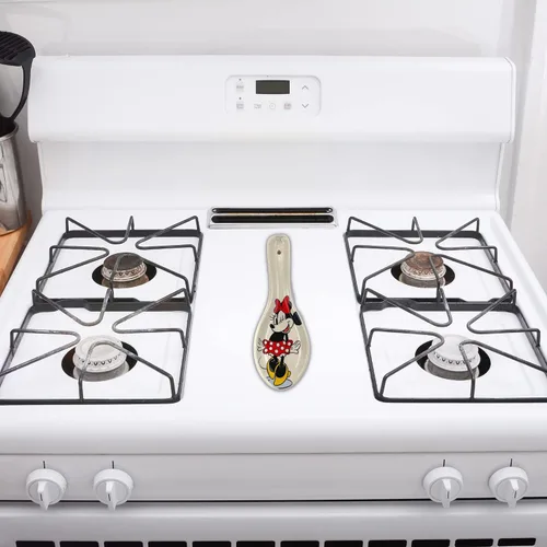 Vista 6 de Jerry Leigh Winking - Soporte de cuchara de cerámica de Minnie Mouse, accesorios coleccionables de decoración de cocina con temática de Disney