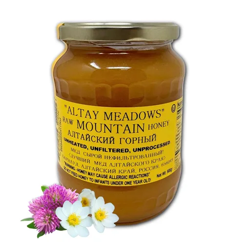 Vista 12 de Miel Cruda de Acacia Altay - 100% Pura, Sin Filtrar, Sin Pasteurizar, De Origen Ético - Frasco de Vidrio, 908g / 35.2oz