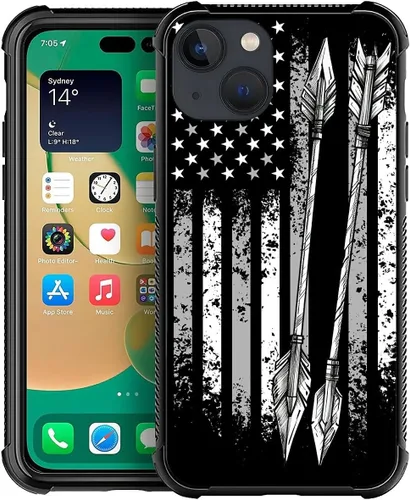 Vista 38 de Funda compatible con iPhone 13 Mini, diseño de elefantes africanos, a prueba de golpes, antiarañazos, carcasa trasera de policarbonato duro