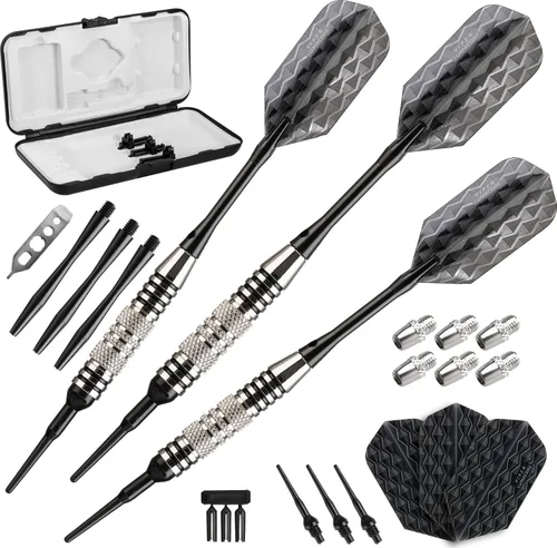 Vista 16 de Viper by GLD Products Bobcat Adjustable Weight Soft Tip Darts with Storage/Travel Case