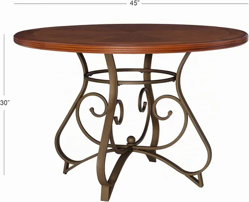 Vista 6 de Powell Hamilton Dining - Juego de 5 piezas, color cereza mediana