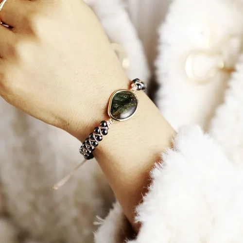 Vista 87 de ZOSOJONA - Pulseras bohemias hechas a mano de piedra natural, que dan vuelta, con cuentas de cristal de turquesa