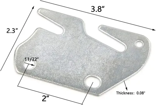 Vista 2 de Bitray Placas de madera para cama de madera para riel de cama de madera, soporte de marco de cama, reemplazo de estribo - 4 piezas