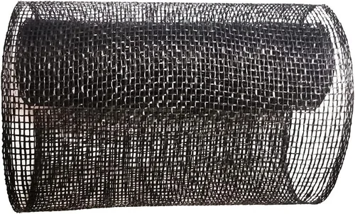 Vista 3 de Malla de arpillera de poliéster de 10 pulgadas de malla Deco de 10 pulgadas Rolls Liquidación de arpillera 5 yardas (negro)