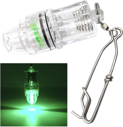 Vista 8 de Luz de pesca subacuática, luces de caída profunda de 4.3 pulgadas, impermeable, señuelo de pesca subacuático, luz de atracción intermitente, luz