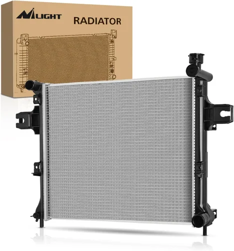 Vista 8 de Nilight Radiador para Jeep Liberty 3.7L 2002 2003 2004 2005 2006, Radiador de Refrigerante del Motor con Enfriador de Aceite, Transmisión