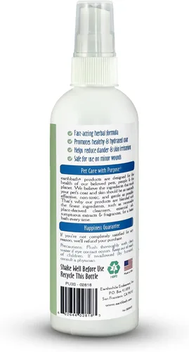 Vista 8 de earthbath Spray de manteca de karité, tratamiento de caspa de perro, a base de plantas, 8 onzas
