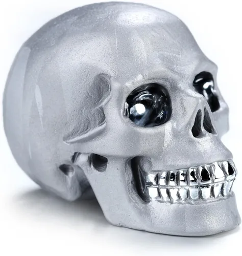 Vista 13 de Skullis Cabeza de calavera de cristal de obsidiana negra de 2.0 pulgadas, escultura de arte fino de piedras preciosas talladas a mano, estatua