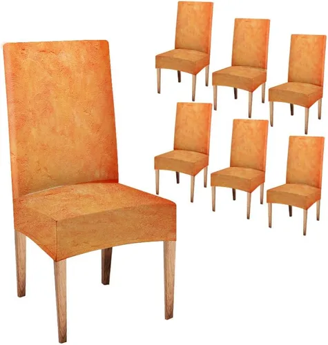 Vista 167 de TOMWISH Juego de 2 fundas para sillas de comedor, color turquesa y gris, fundas elásticas para sillas Parsons, de elastano, lavables, protectores