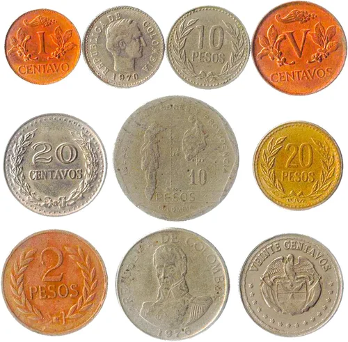 Vista 24 de Argentina 10 Monedas Mixtas de Novedad Cabeza de la Libertad Sol de Mayo Token Mundial Monedas de Fantasía