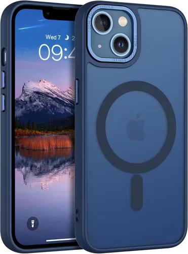 Vista 10 de BENTOBEN Funda magnética para iPhone 13 [compatible con Magsafe] Funda translúcida mate para iPhone 13, delgada y delgada, a prueba de golpes