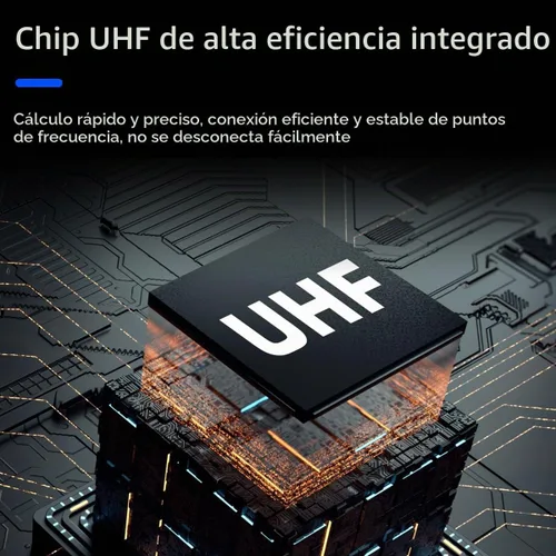 Vista 4 de W IN-MIX Sistema de micrófono inalámbrico UHF de 4 canales con auriculares