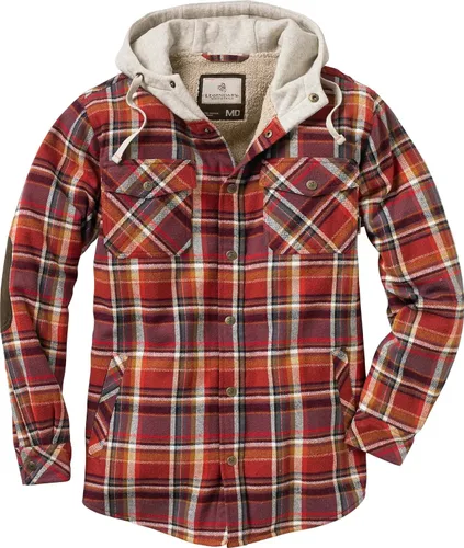 Vista 3 de Legendary Whitetails Men's Camp Night Berber Lined Hooded Flannel Shirt Jacket