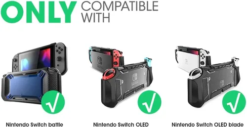 Vista 2 de Mumba Funda de transporte para Nintendo Switch OLED y Nintendo Switch, Versión Plus Bolsa de transporte de viaje protectora portátil