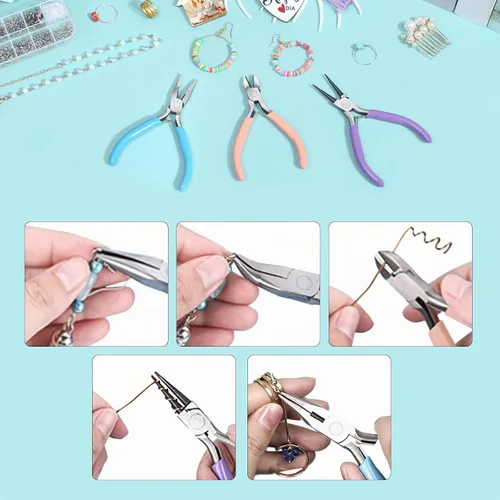 Vista 5 de 3 Pcs Jewelry Pliers Set, Jewelry Making Tools for Jewelry
