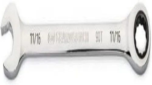 Vista 14 de GEARWRENCH Llave combinada de trinquete de 1" con arco oscilante de 4 grados y 12 puntos - 86953