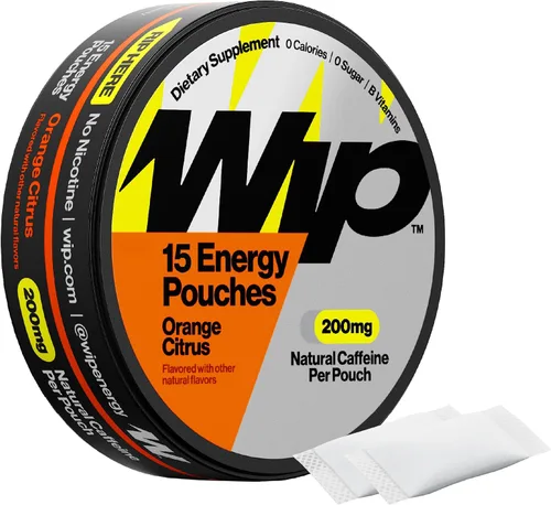 Vista 16 de Wip Bolsas energéticas, mezcla sin azúcar con 200 mg de cafeína natural, vitaminas B, minerales y L teanina para apoyo energético, preentrenamiento