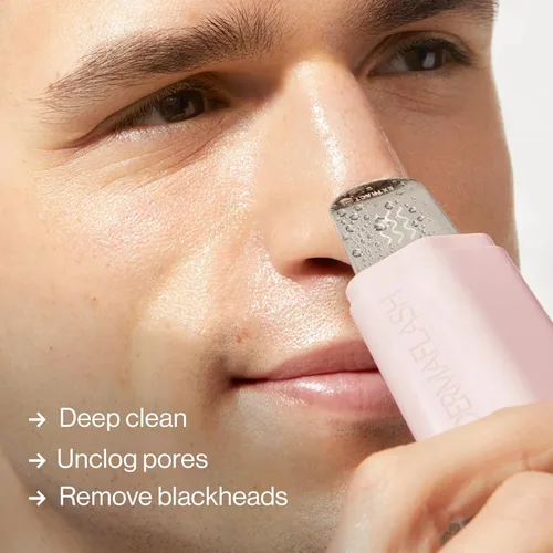 Vista 3 de DERMAFLASH DERMAPORE+ Dispositivo de cuidado de la piel, extractor ultrasónico de poros 2 en 1 e infusor para el cuidado de la piel, rubor