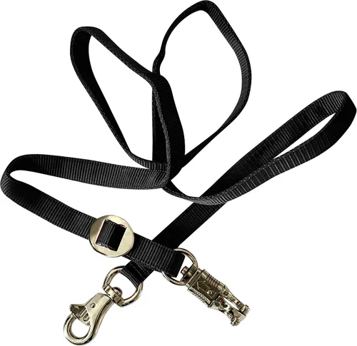 Vista 4 de Majestic Ally Corbata de remolque doble gruesa de 36 a 72 pulgadas para transporte de caballos, corbata cruzada con hebilla ajustable, broche