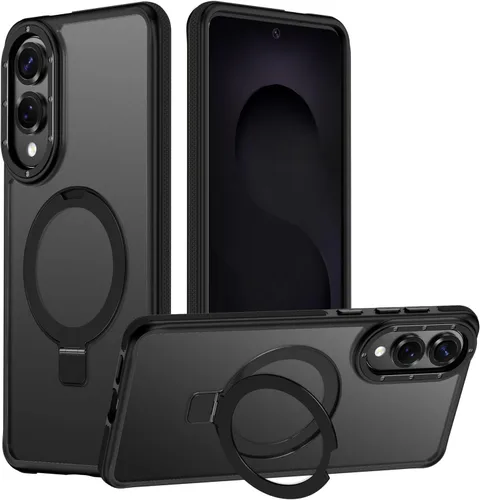 Vista 26 de Funda para Samsung Galaxy S24 Plus, soporte de anillo magnético ajustable [compatible con Magsafe], [protección a prueba de golpes de grado militar]