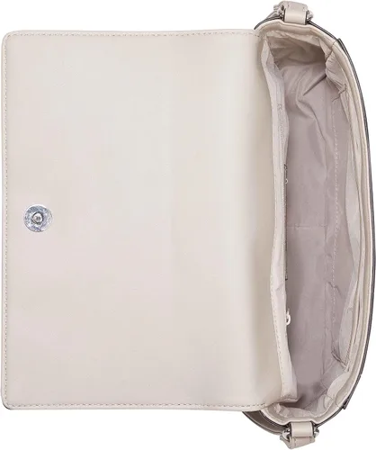 Vista 4 de Nine West Calandra Mini Flap Crossbody BlancoLogotipo Piedra pómez Talla única