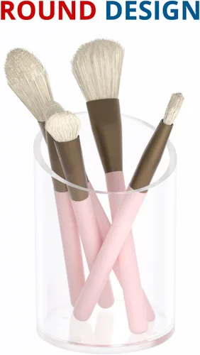 Vista 3 de KOTEMON Soporte para bolígrafo para organizador de escritorio, organizador de brochas de maquillaje de acrílico, soporte para desinfectante, soporte
