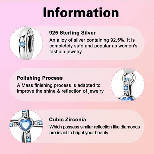Vista 282 de Abalorios de plata de ley 925 con letras de la A ~ Z, para pulseras, collares, Día de San Valentín, Día de la Madre, joyería regalos para mujeres