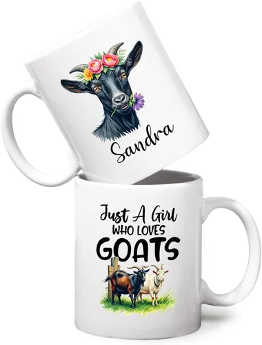 Vista 9 de Taza personalizada con texto en inglés "Just A Girl Who Loves Chick", tazas de cerámica con nombre personalizado para amantes del pollo, regalos
