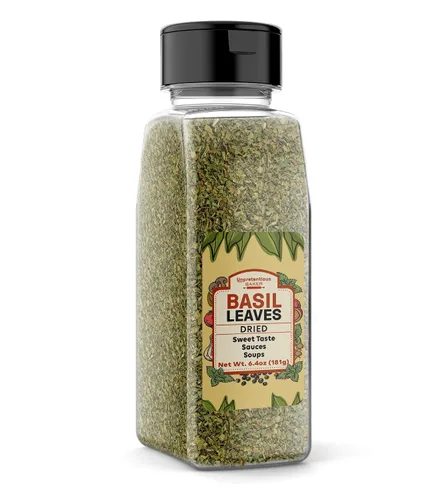 Vista 4 de Unpretentious Hojas de albahaca, 1 libra, cortadas y tamizadas, sabor dulce, salsas y sopas