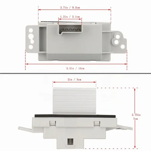 Vista 7 de Kit de resistencias de motor de ventilador HVAC compatible con Chevy 2003, 2004, 2005, 2006, 2007, Chevy, GMC Silverado, Tahoe, Suburban, Avalanche