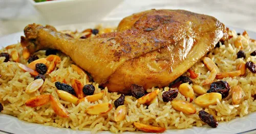 Vista 9 de Kabsa Kabsah Mezcla de especias en polvo Mezcla de condimentos Arroz Baharat Cocina del Golfo Árabe Árabe Medio Oriente Mediterráneo Hierbas Halal