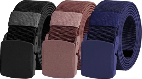Vista 50 de UNGGJKB Men's Tactical Belt, Nylon Casual Elastic Belt, Work Belt That Can Be Cut And Adjusted