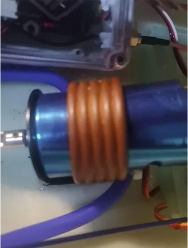 Vista 5 de Fielect Chaqueta de refrigeración por agua de cobre para motor, 540/550, anillo de enfriamiento de agua, modelo de control remoto de metal