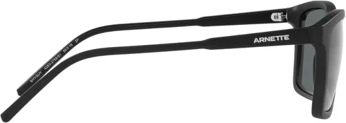 Vista 11 de ARNETTE An4283 Shyguy - Lentes de sol cuadrados para hombre, color negro mategris oscuro, polarizados, 2.205in, Negro mateGris oscuro polarizado.