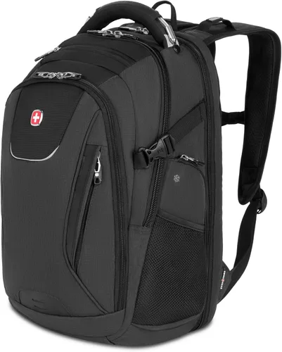 Vista 11 de SwissGear 5358 USB ScanSmart Mochila para Portátil de 16", Negro, Grande