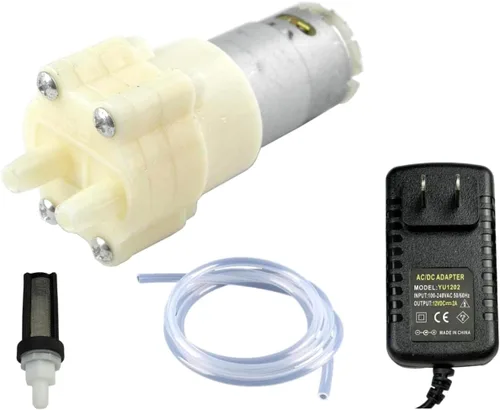 Vista 9 de CHANCS Bomba autocebante de diafragma 385 DC 6V-12V Bombas de agua de absorción de impactos para el ciclo diario del agua de peceras y 6-12V