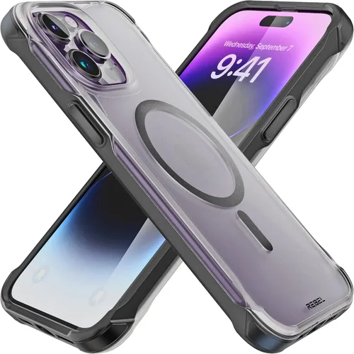 Vista 19 de Phone REBEL - Funda transparente para iPhone 14 Plus [Crystal Series Gen-4] Compatible con MagSafe Resistente, Antiarañazos, Sin Amarilleo