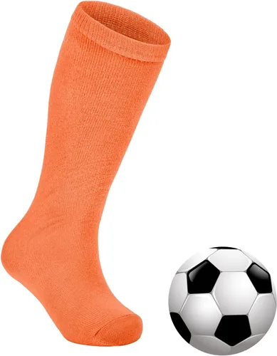 Vista 12 de Zando Calcetines de fútbol para niños, hasta la rodilla, para jóvenes, béisbol, fútbol, sóftbol, niños y niñas, de algodón suave sobre