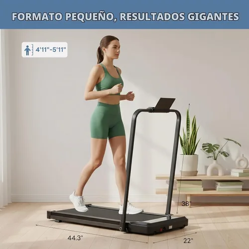 Vista 4 de OLIXIS Cinta de correr 3 en 1 para oficina en casa Plateado