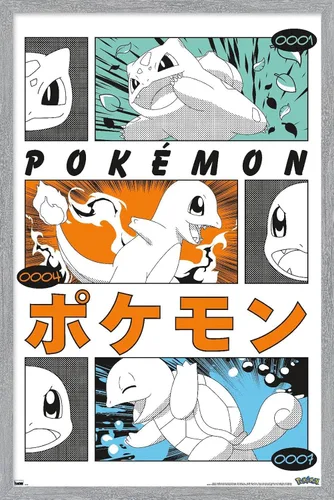 Vista 14 de Pokémon - Póster de pared de anime Trio, 34 pulgadas de largo x 22.4 pulgadas de ancho, versión premium sin marco