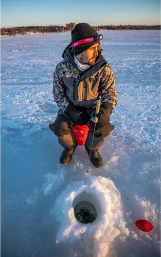 Vista 3 de Berkley Trilene – Hilo de pesca de fluorocarbono 100% para pesca en hielo