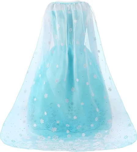 Vista 3 de ReliBeauty - Disfraz de princesa de lentejuelas para niñas, vestido largo para nias
